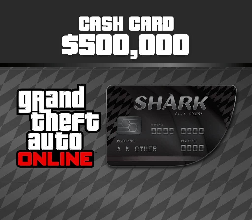 Grand Theft Auto Online - $500,000 Bull Shark Cash Card cover art