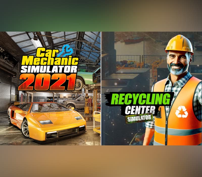 Recycling Center Simulator & Car Mechanic Simulator 2021 cover art