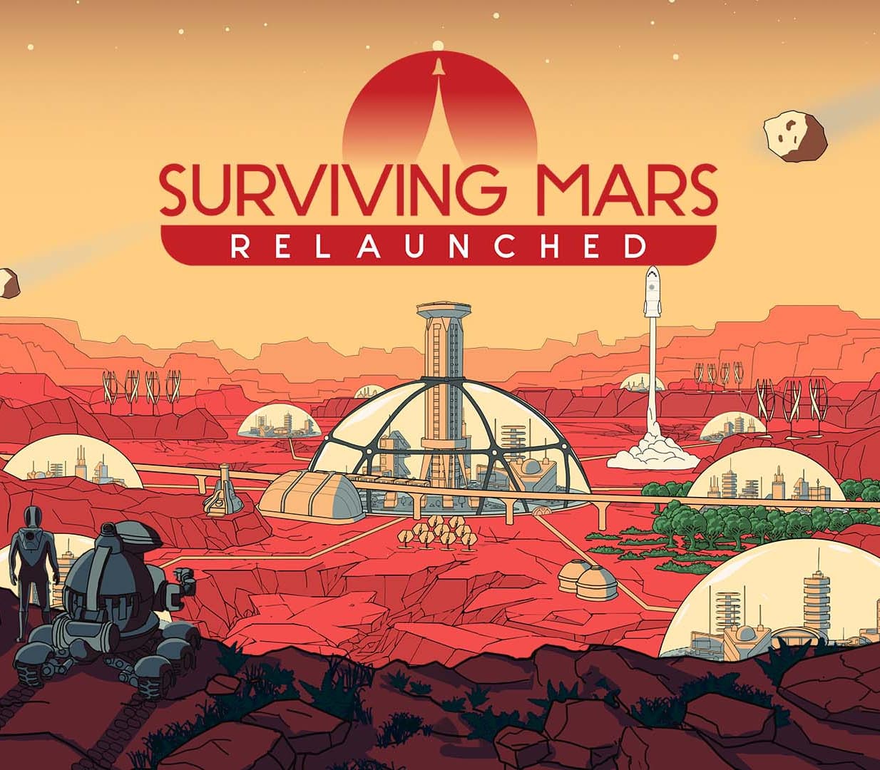 Surviving Mars: Relaunched cover art