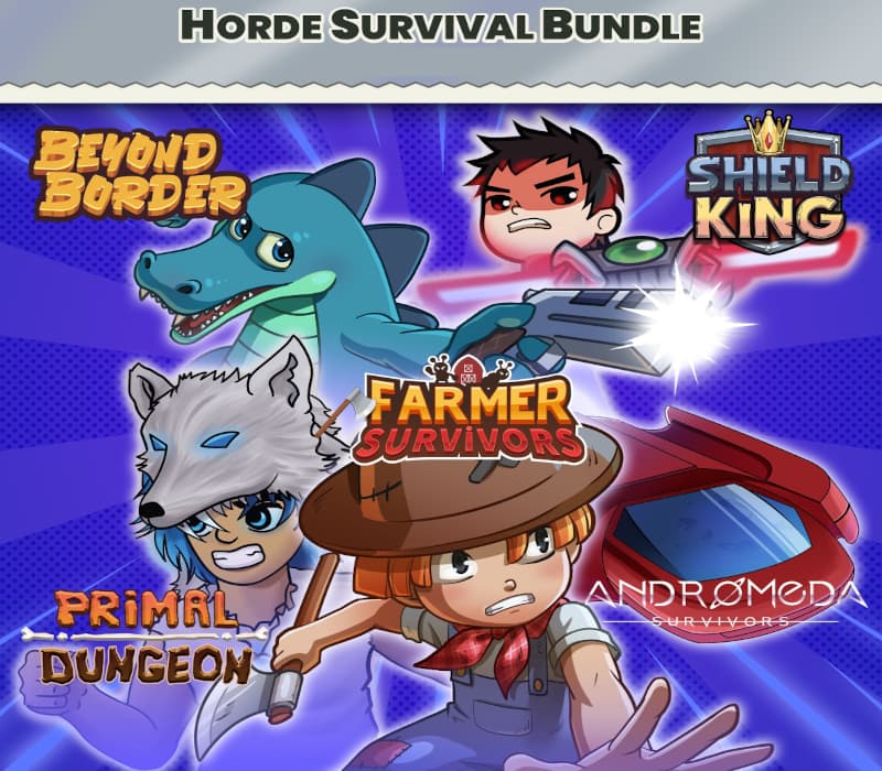 Horde Survival bundle - Andromeda Survivors, Beyond Border, Farmer Survivors, Primal Survivors, Shield King cover art