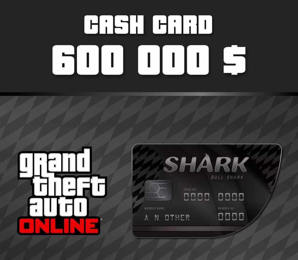 Grand Theft Auto Online - $600,000 Bull Shark Cash Card cover art