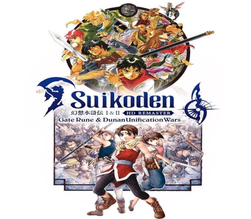 Suikoden I&II HD Remaster Gate Rune and Dunan Unification Wars cover art