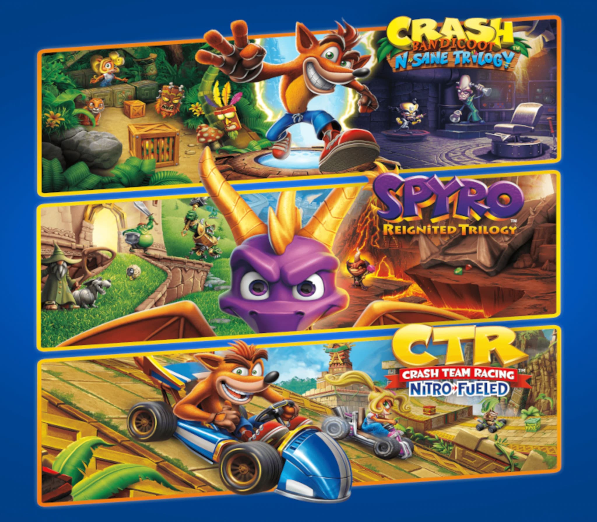 Crash + Spyro Triple Play Bundle cover art