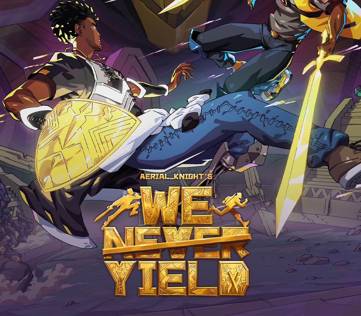 Aerial_Knight's We Never Yield  cover art
