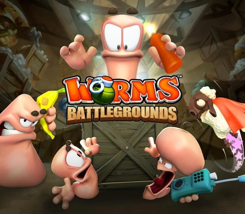 Worms: Battlegrounds + Worms W.M.D cover art