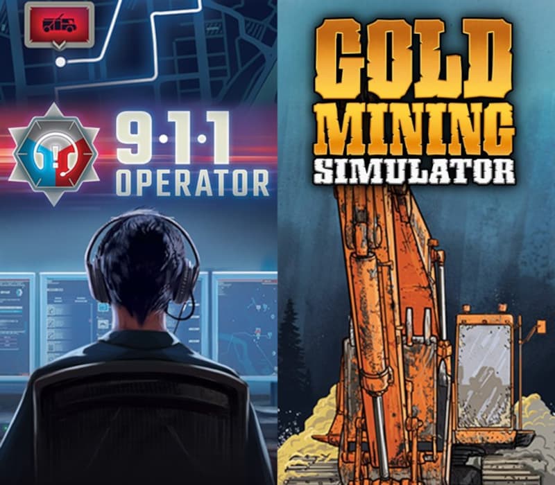 Simulator Bundle: Gold Mining Simulator and 911 Operator cover art