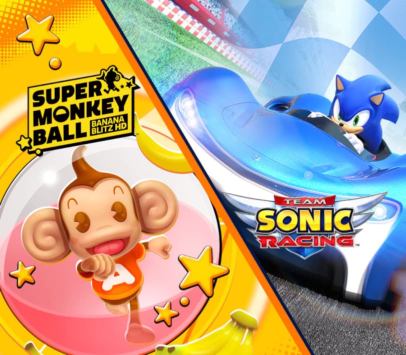Team Sonic Racing & Super Monkey Ball: Banana Blitz HD cover art