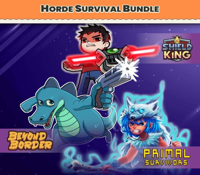 Horde Survival bundle - Beyond Border, Shield King and Primal Survivors cover art