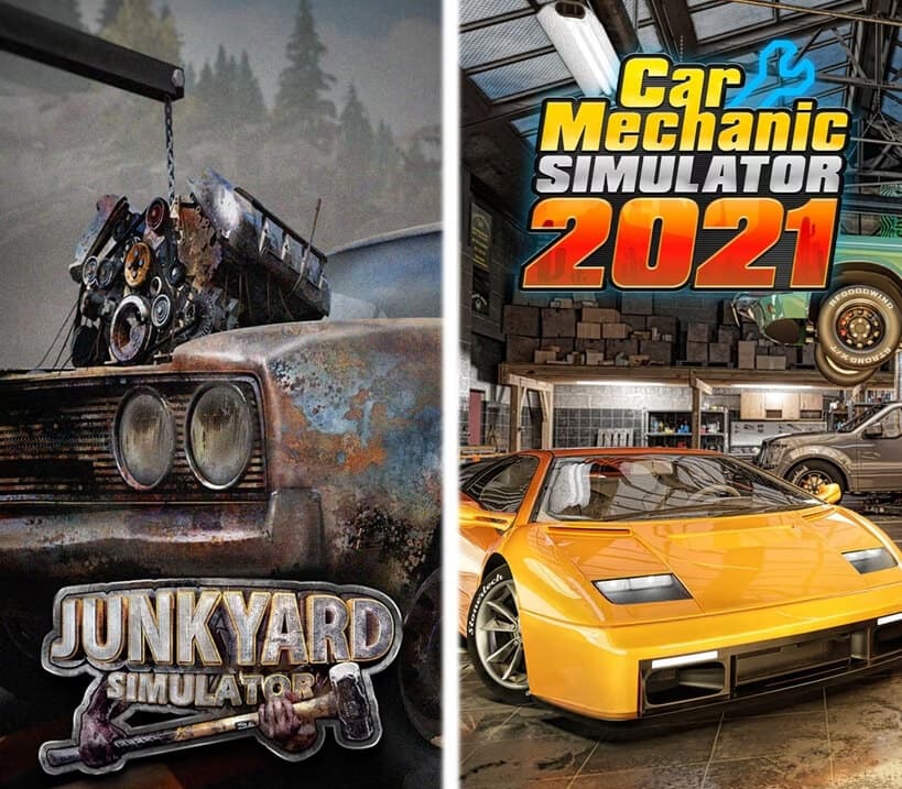 Junkyard Simulator & Car Mechanic Simulator 2021 cover art