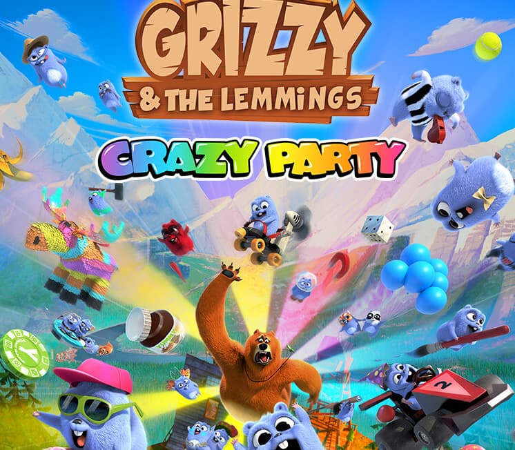Grizzy and the Lemmings - Crazy Party cover art
