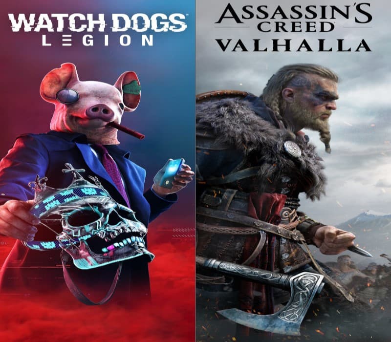 Assassin's Creed Valhalla + Watch Dogs: Legion Bundle cover art