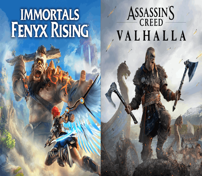 Assassin's Creed Valhalla + Immortals Fenyx Rising Bundle cover art