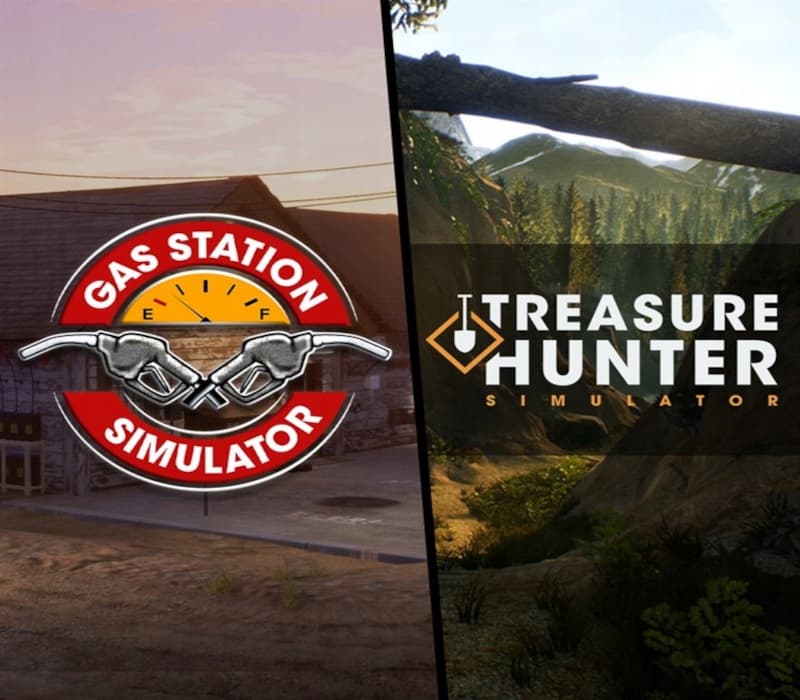 Gas Station Simulator + Treasure Hunter Simulator cover art